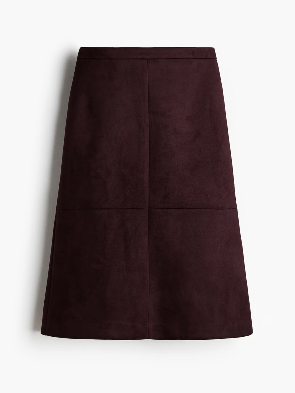 H&M A-Line Skirt in Deep Burgundy